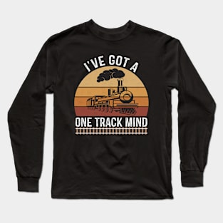 Retro Train Long Sleeve T-Shirt